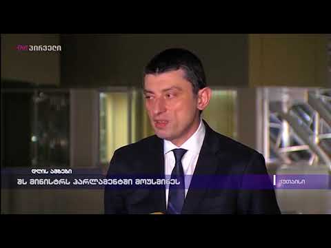 შს მინისტრს პარლამენტში მოუსმინეს - გახარია