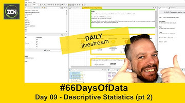 KNIME descriptive statistics II - day 9 - 66 days of data with KNIME