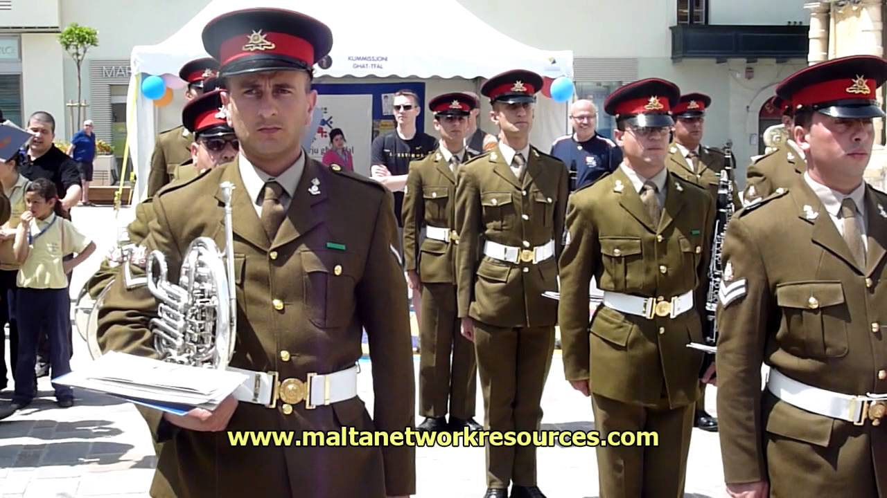 Army Band at Europe Day in Malta 2010 in Valletta, Malta YouTube