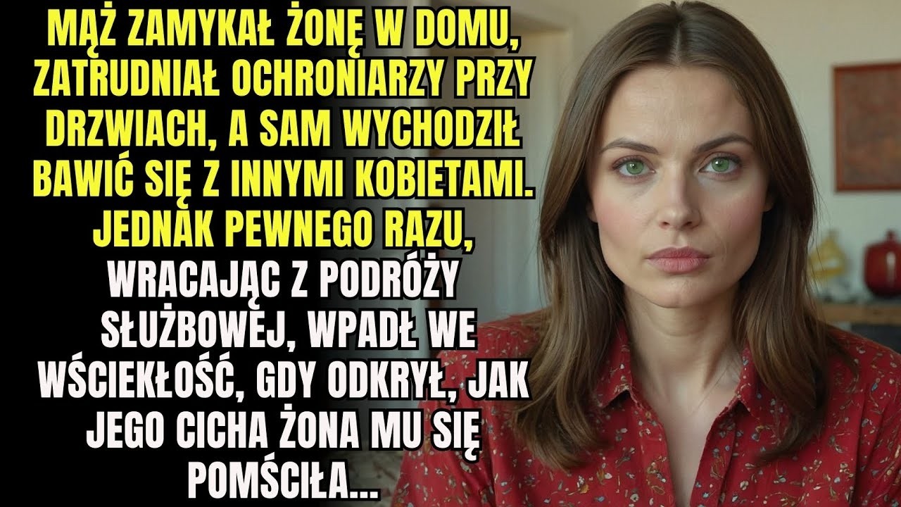 Mąż zamknął żonę w domu, wynajął strażnika, a sam poszedł się bawić gdzie indziej  A pewnego dnia…