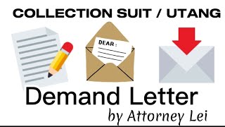 Demand Letter l Utang l Collection of Sum of Money  l Paano gumawa ng demand letter #attorneylei