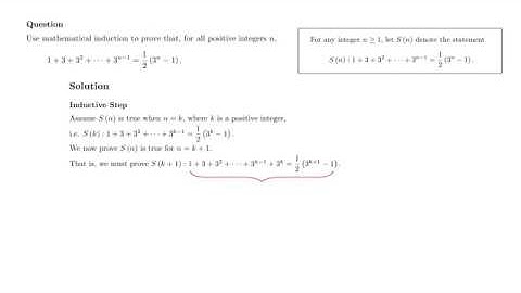 Mathematical Induction: Sum of Geometric Series