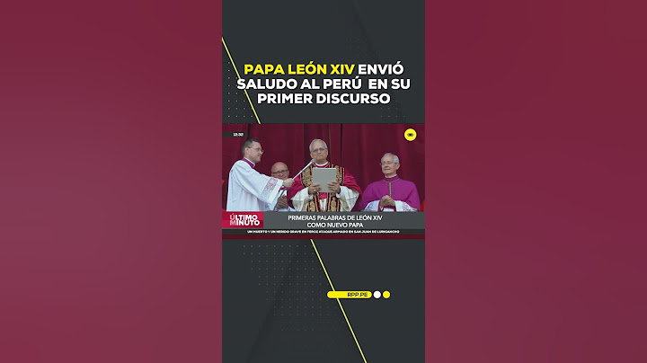 Papa León XIV envió saludo al Perú en su primer discurso #SHORTRPP