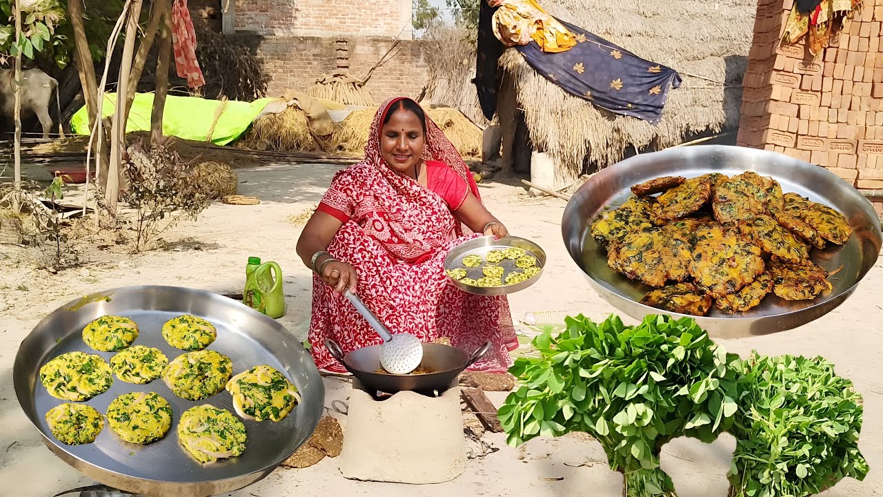 सर्दियों में ताज़ी मेथी का कुरकुरा टिक्की बनाने का सीक्रेट तरीका || Methi ka tikki recipe