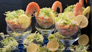 CÓCTEL DE MARISCO O DE GAMBAS RECETA FÁCIL - YouTube