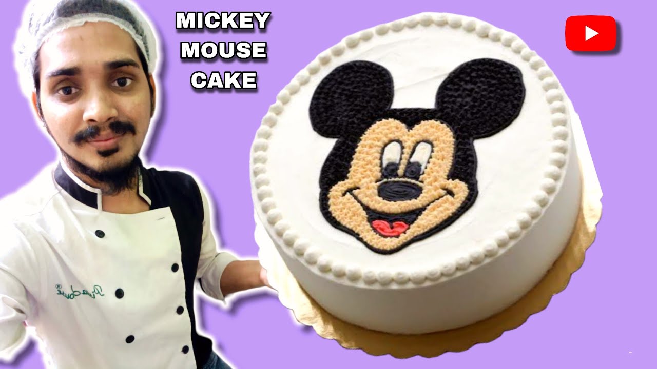 Mickey Mouse Cake Drawing