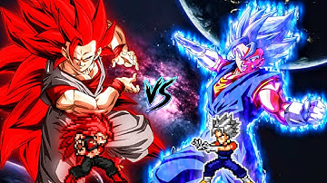 Evil Goku SSJ3 OP (New) VS Vegito OP (all form) in Jump Force Mugen🤩