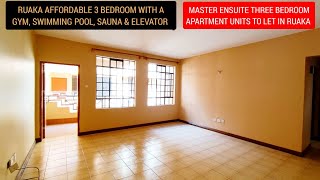 Inside these beautiful three bedrooms master ensuite apartment to let in Ruaka | Ruaka 3 br to let