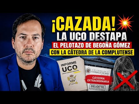 💥¡CAZADA! La UCO destapa el pelotazo de Begoña Gómez con la cátedra de la Complutense