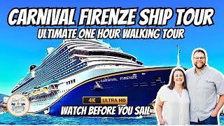Carnival Firenze Ship Tour | *One Hour Full Walkthrough* | Must See Before You Book & Cruise | 2024