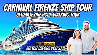 Carnival Firenze Ship Tour One Hour Full Walkthrough Must See Before You Book Cruise 2024