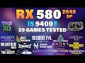 i5 9400F + RX 580 2048SP Tested 20 Games in 2026