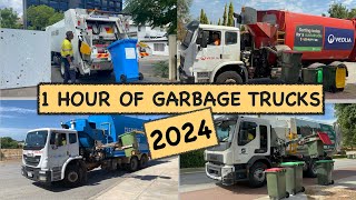 1 Hour of Garbage Trucks Compilation 2024