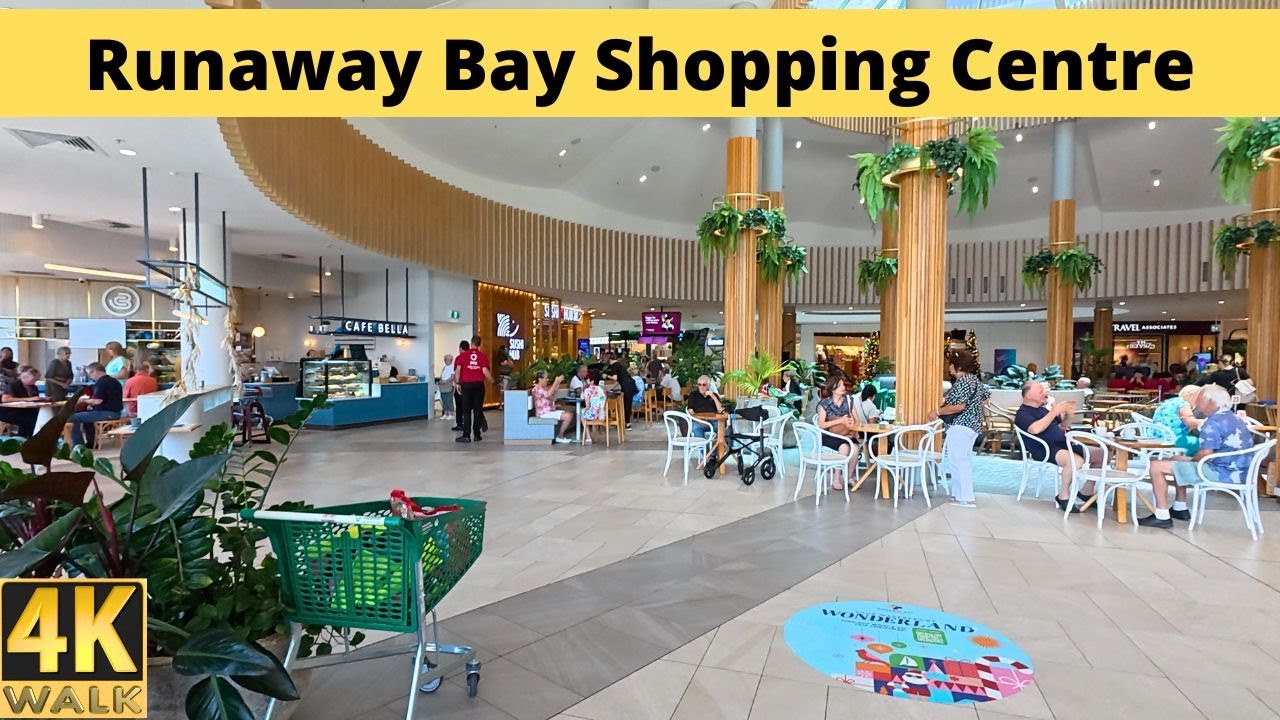 Runaway Bay Shopping Centre Mall Gold Coast Australia - Walking Tour