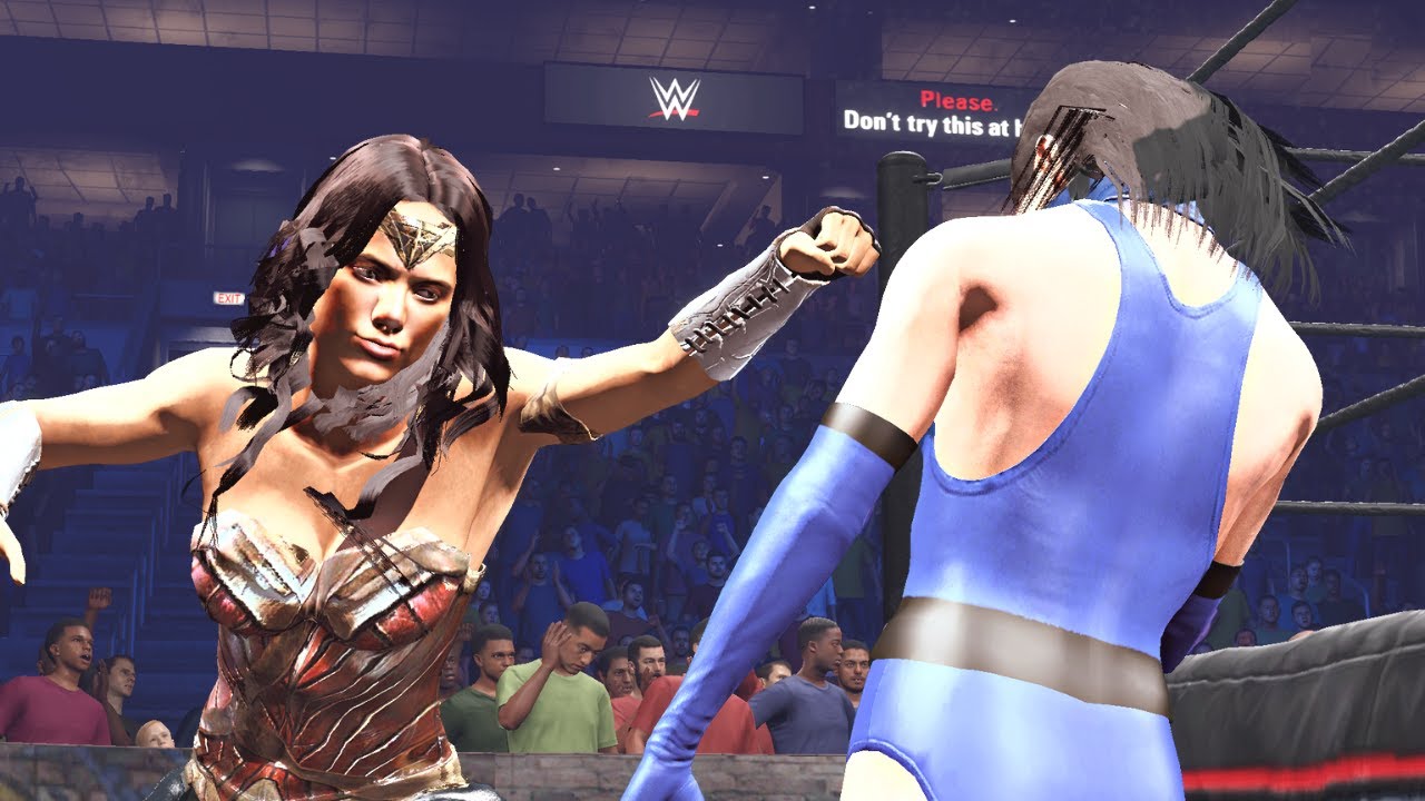 [Request] Wonder Woman v Kitana (Mortal Kombat) - 2 out of 3 Falls | WWE 2K22 | Fantasy Fights