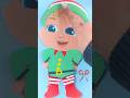 Baby John Full Body EASY Christmas Crafting! ✂️ Little Angel 1-2-3 Deck The Halls #kids #shorts