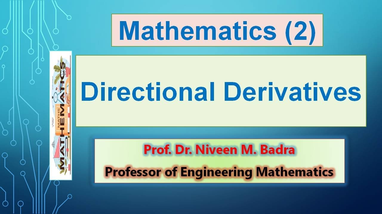 Directional Derivatives YouTube Directional derivatives youtube