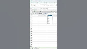 Cara Membuat Nomor Urut Otomatis ketika selesai mengisi data disebelahnya