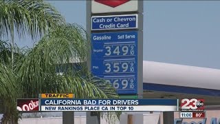 California one of the worst states for drivers