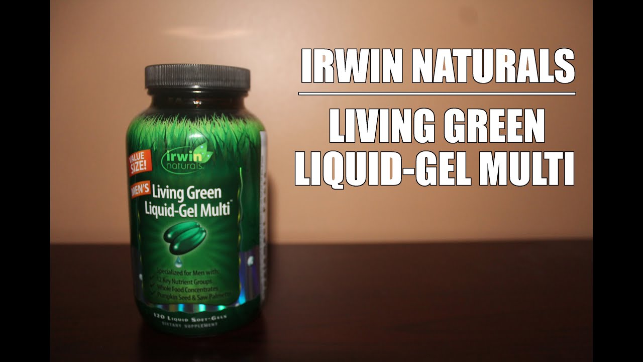 Irwin Naturals Living Green Liquid Gel Multi Supplement Review 1 YouTube
