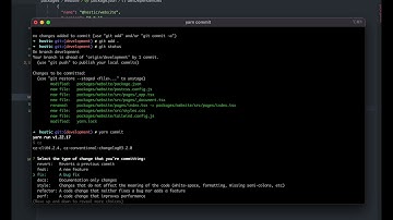 commitizen demonstration