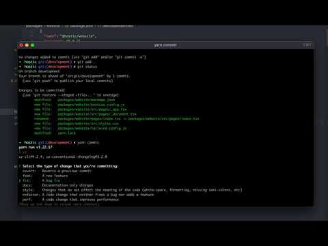 commitizen demonstration