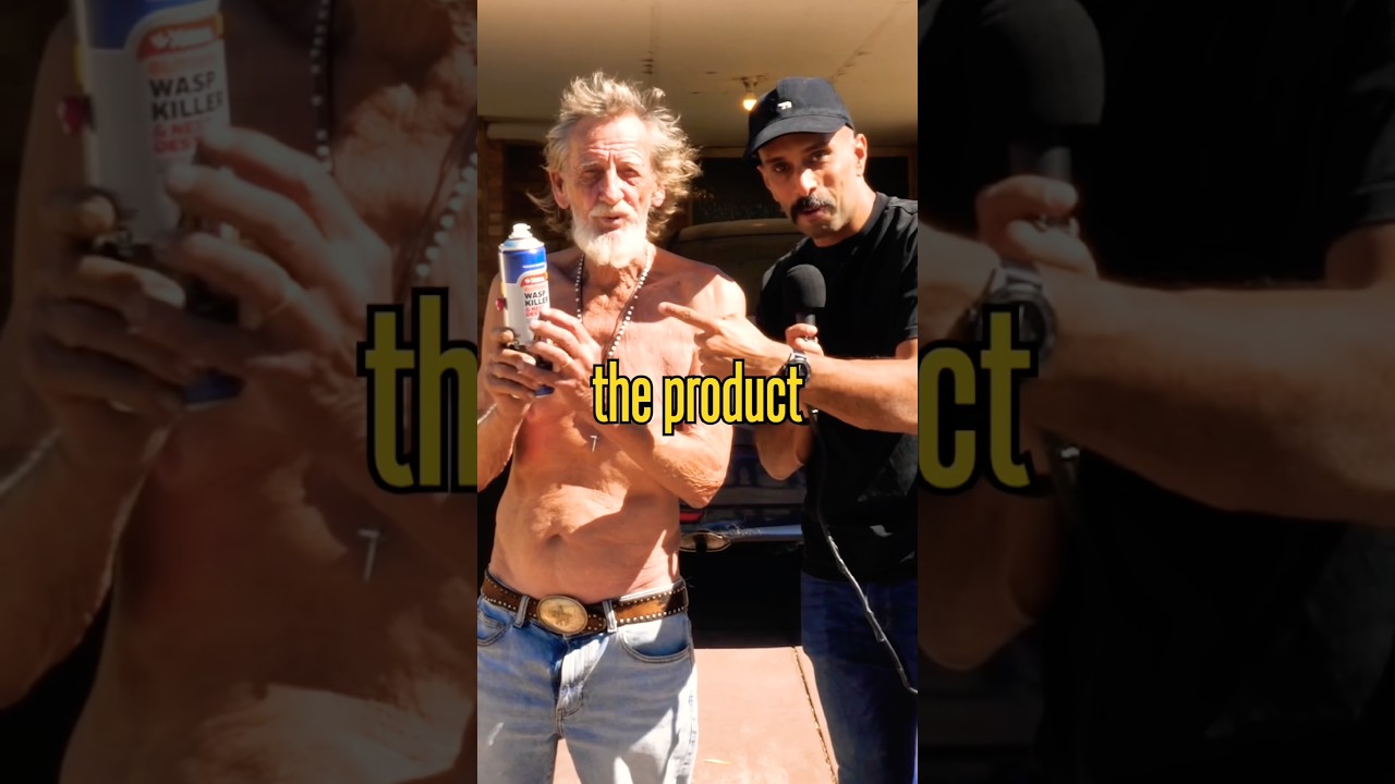 I met a man with a junkie repellent spray