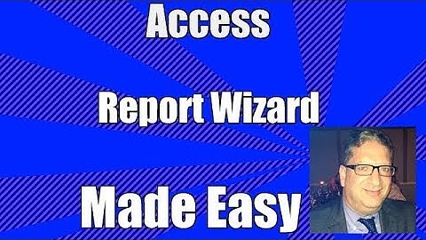 access report wizard - how to use the report wizard in access 2007 2010 2013 2016 tutorial