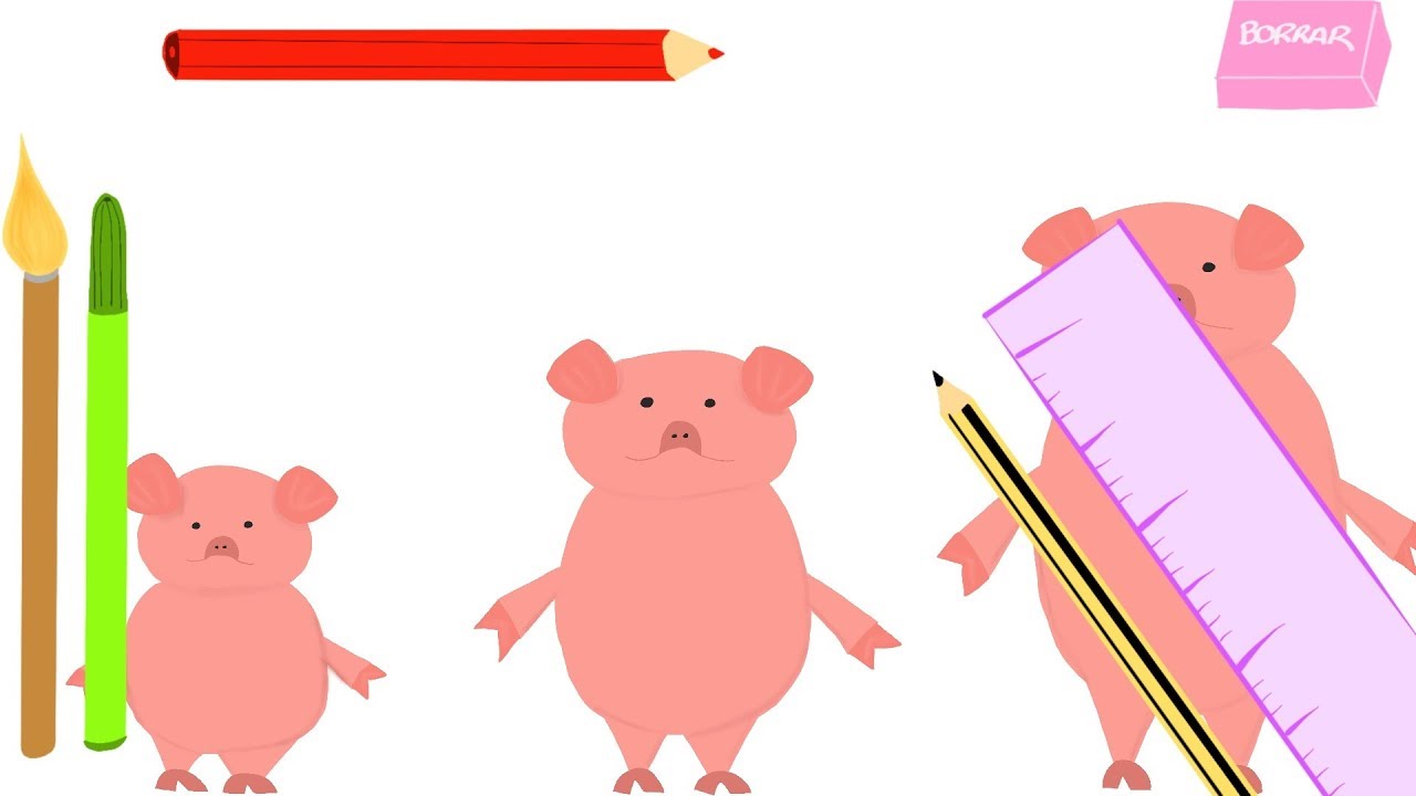 Como DIBUJAR los TRES CERDITOS 🐷 paso a paso - thptnganamst.edu.vn