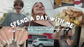 SPEND A DAY WITH ME thrift self care wedding prep