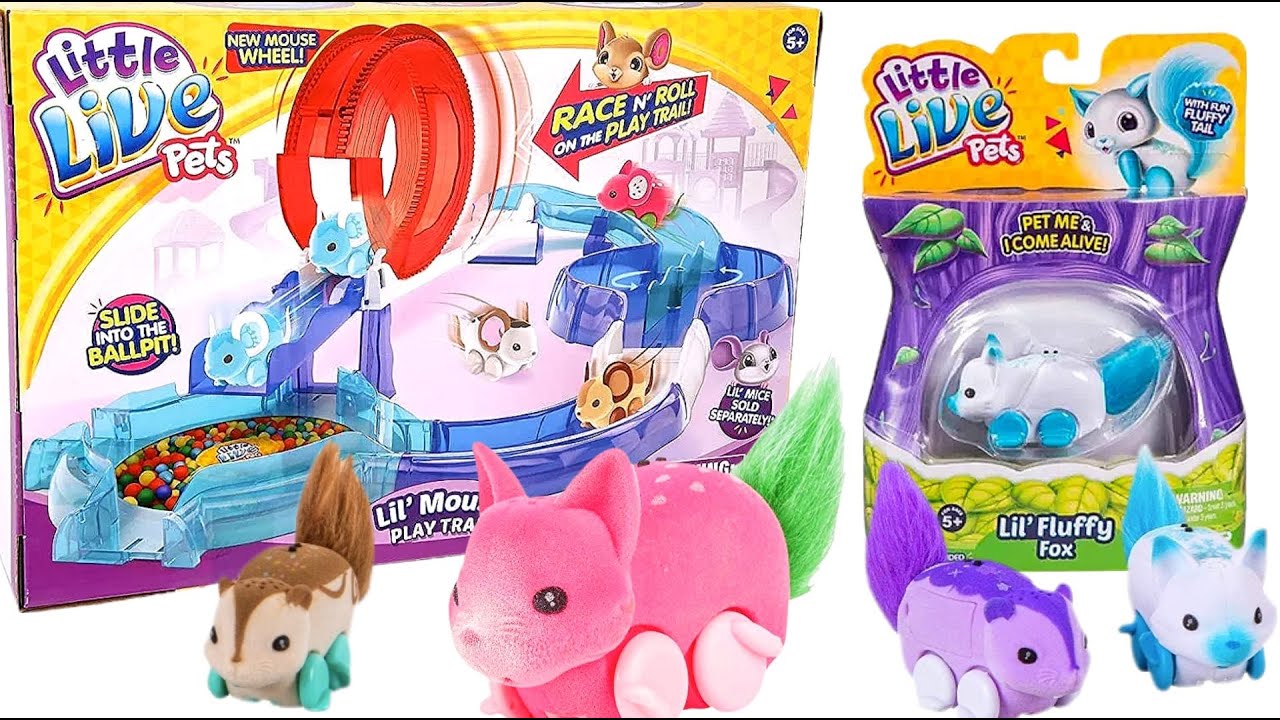 NEW TOY| UNBOXING LITTLE LIVE PETS Lil' MOUSE PLAY TRAIL| Lil' Fluffy fox| ASMR