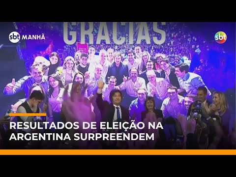 Video partido-de-milei-vence-eleicoes-legislativas-na-argentina-e-amplia-forca-no-congresso-sbt-manha