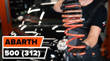 How to change front springs on ABARTH 500 (312) [TUTORIAL AUTODOC]