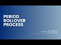 10. Period Roll Over Process