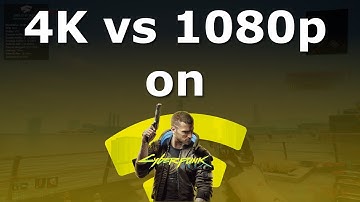 Cyberpunk 2077 on Stadia - 4K vs 1080p