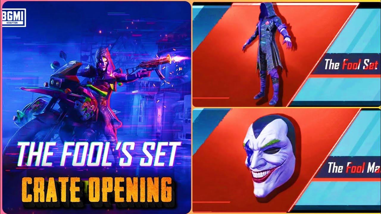 Joker Fool Set Crate Opening | Fools Day Crate Opening BGMI | Joker Set Crate Opening BGMI/Pubg