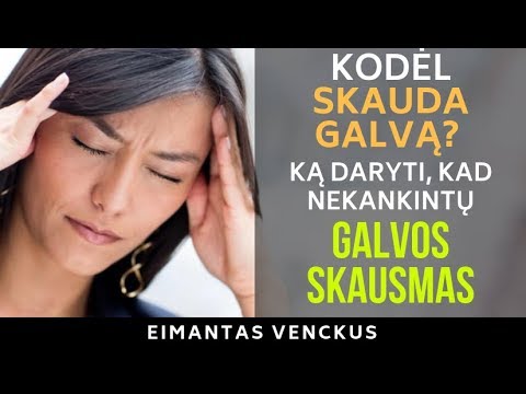 Video: Įtempti Galvos Skausmai: Priežastys, Simptomai Ir Gydymas