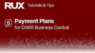 Payment Plans for D365 Business Central