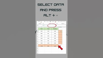 Add Numbers in Excel WITHOUT Typing SUM! 🔥| Excel Shortcut #excel #excelforbeginners #shorts #short