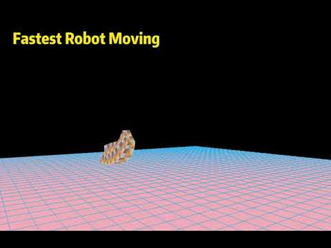 Fastest robot evolved with a fixed morphology