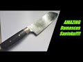 Bladesmithing - Hand Forged Damascus Santoku start to finish