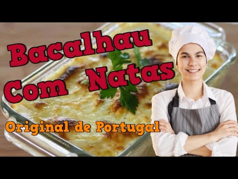 Receita de Bacalhau com Natas Original de Portugal💝Receita Tradicional e Saborosa🐠