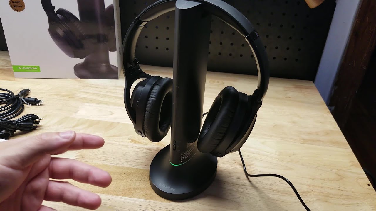 Wireless Headphones TV Watching Bluetooth 5.0 Charging Dock YouTube