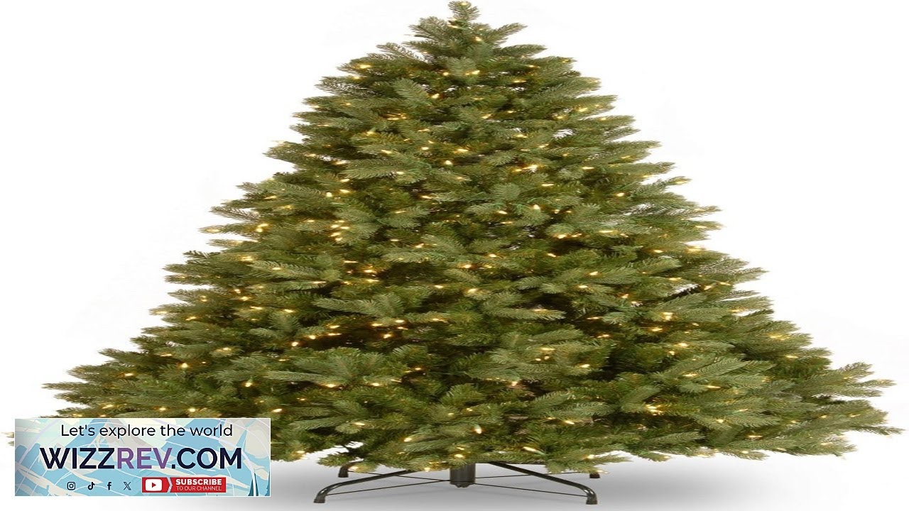 National Tree Company Pre-Lit 'Feel Real' Artificial Full Downswept Christmas Tree Green Review