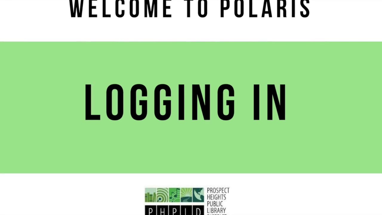 Welcome to Polaris: Logging In