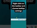 How to Auto-Hide the Taskbar in Windows: Quick Guide #techtips