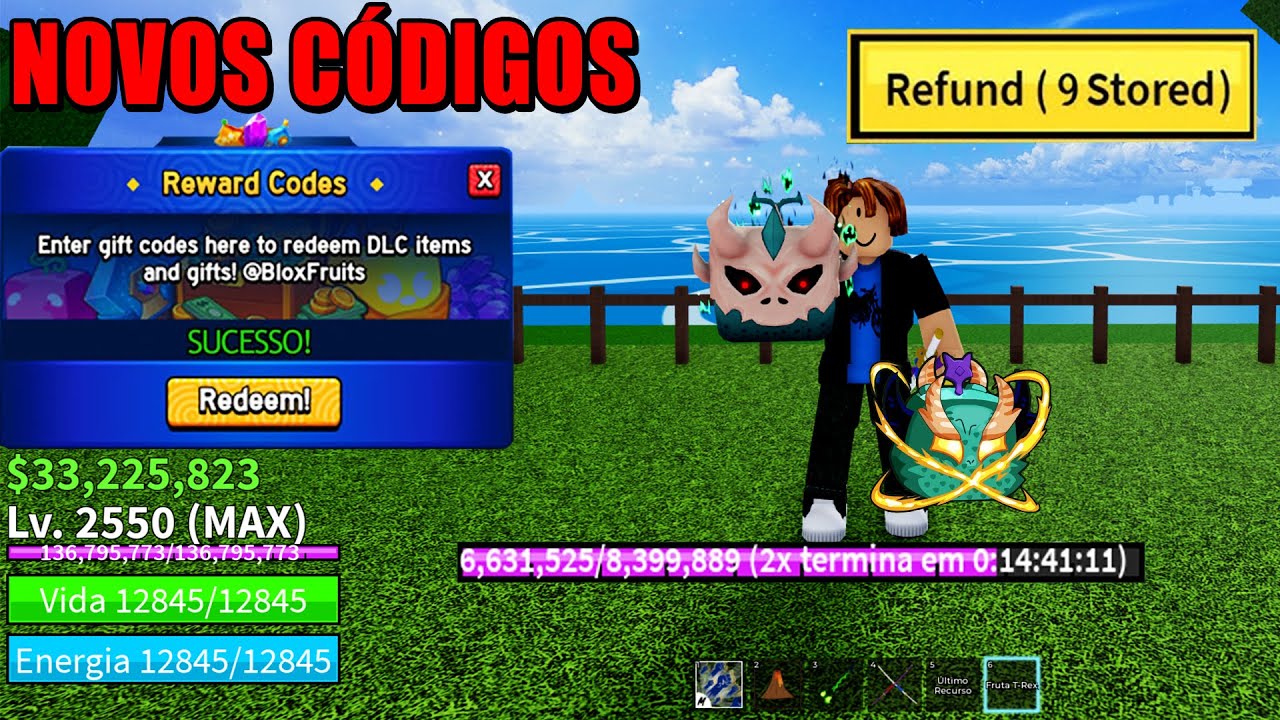 NOVOS CÓDIGOS + 30 CÓDIGOS DE 2X XP BELI E RESET NO BLOX FRUITS 2024 ...