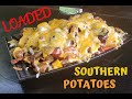 Loaded Southern Potatoes  Fried Potatoes and Sausage on the Blackstone Griddle