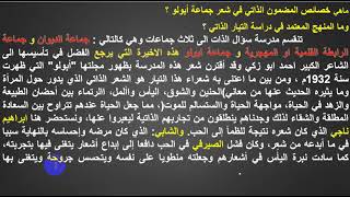 شرح منهجية ظاهرة الشعر الحديث 