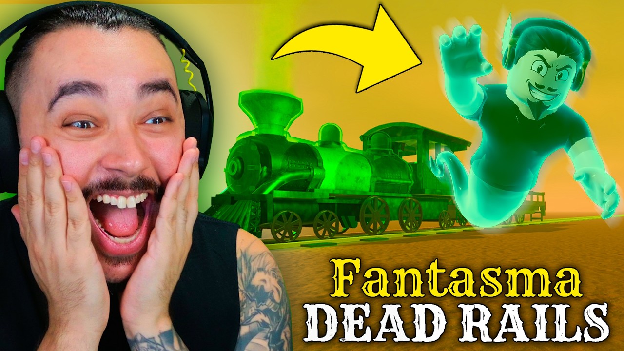 ME TRANSFORMEI EM FANTASMA E MEU TREM FICOU MAL ASSOMBRADO!! | DEAD RAILS - ROBLOX